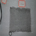 8*8inch Square stainless steel chainmail scrubber / cast iron cleaner cookware